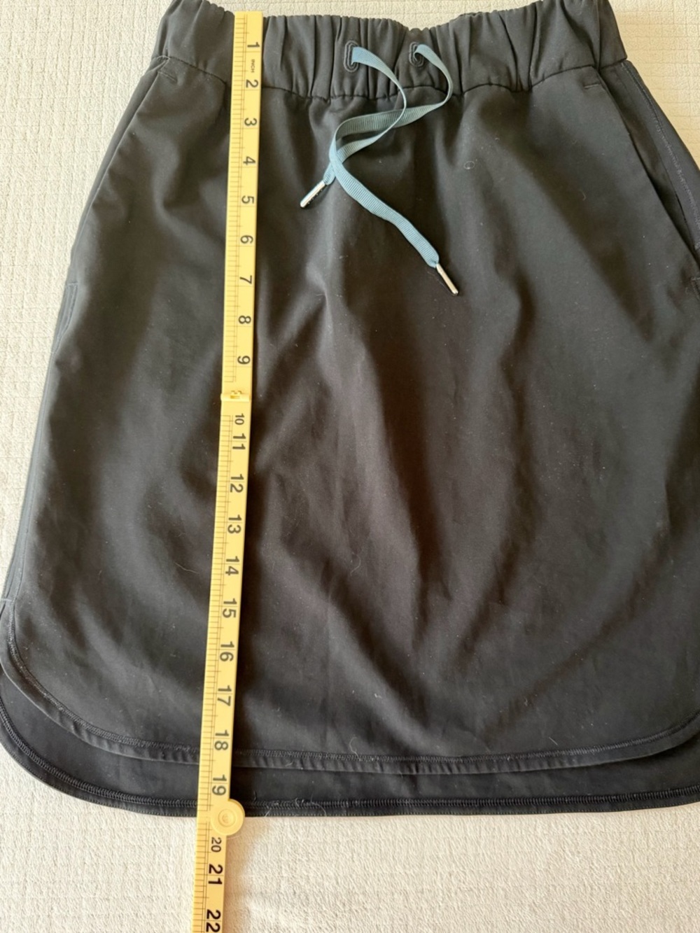 Lululemon Black Athletic Skirt Size 4 High Rise Drawstring Golf Performance - Picture 8 of 8